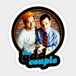 The Odd Couple Classic TV Sitcom Design Sticker